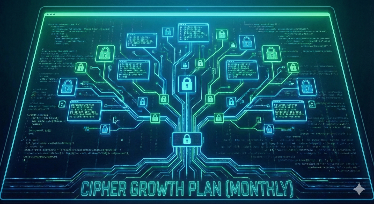 Cipher Growth Plan (Monthly)
