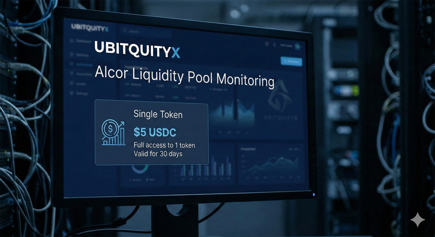 Alcor Liquidity Pool Monitoring: Single Token Plan