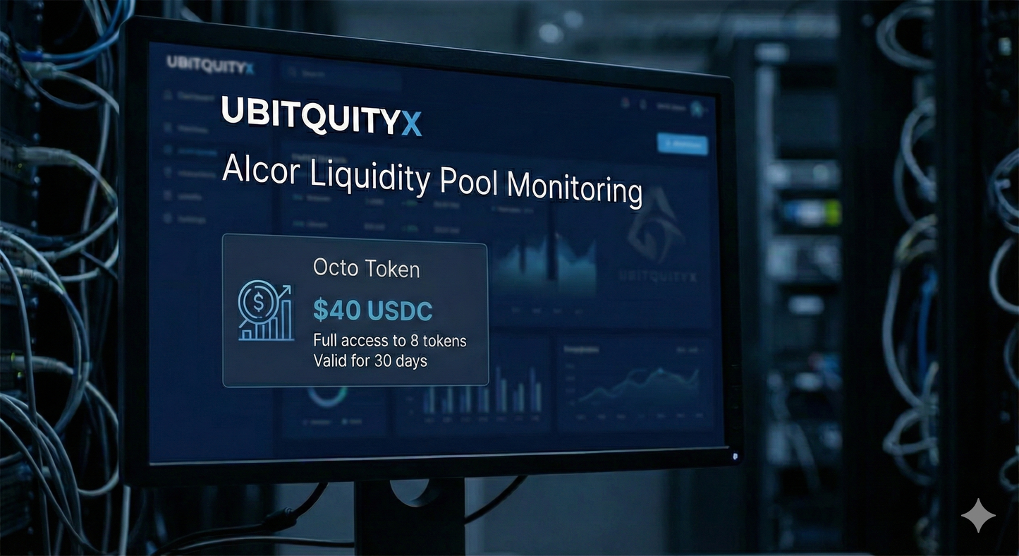 Alcor Liquidity Pool Monitoring: Octo Token Plan