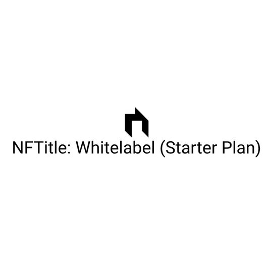 NFTitle: Whitelabel (STARTER PLAN) - One Time Fee