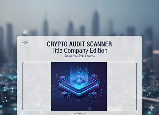 Crypto Audit Scanner - Title Company Edition | Proactive Wallet Security Suite: Whitelabel Fee