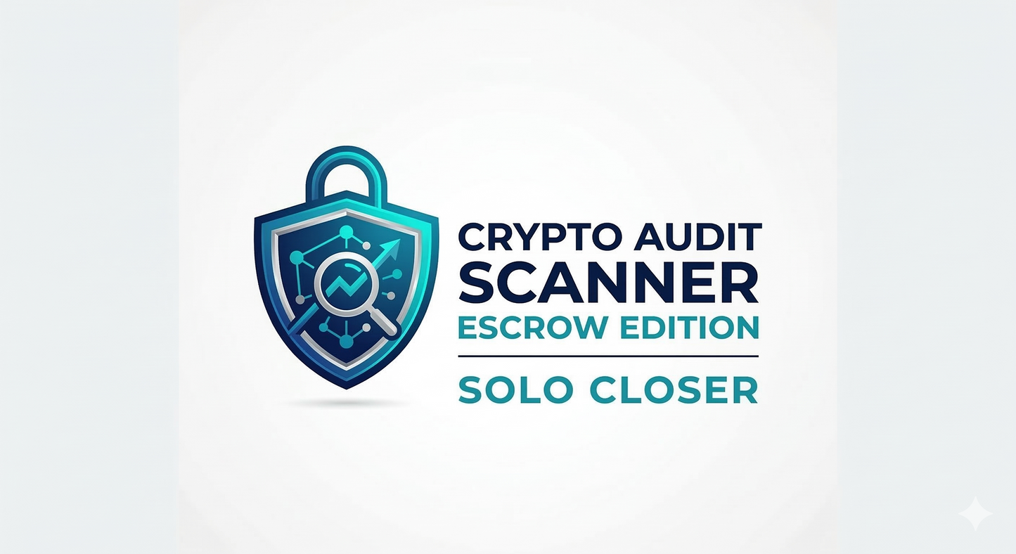 Crypto Audit Scanner: Escrow Edition | Solo Closer