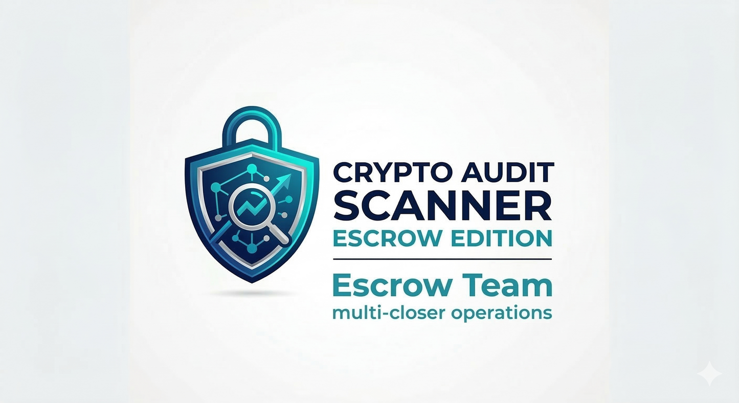 Crypto Audit Scanner: Escrow Team | Multi-closer operations